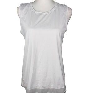 Classic White Sleeveless Tank Top